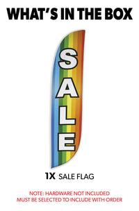 Sale Feather Flag Rainbow 