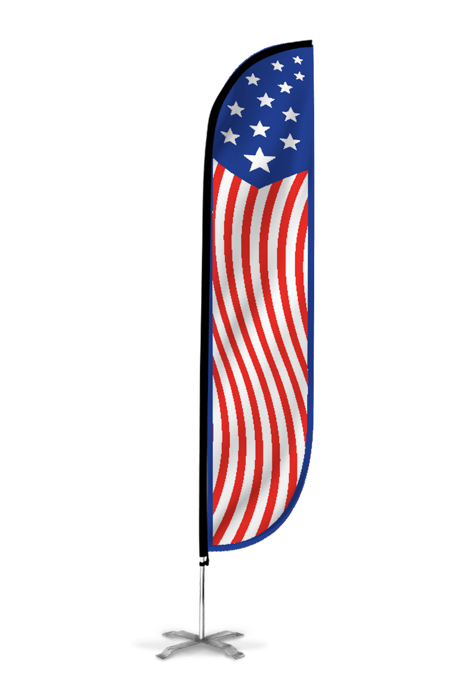 American Flag Feather Flag LookOurWay
