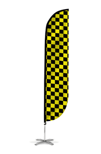 Checkered Color Feather Flag 10M1200062
