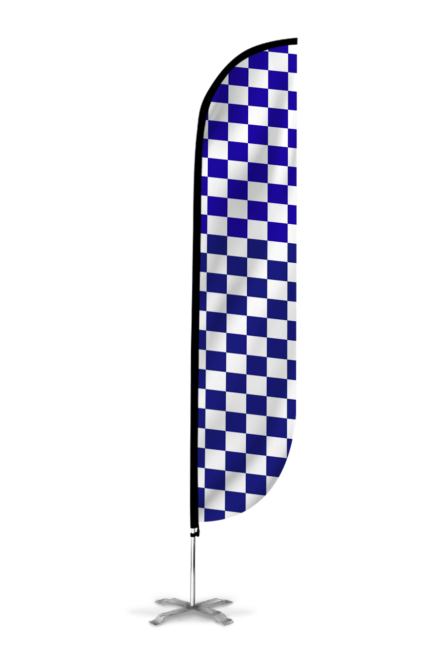 Checkered Color Feather Flag 10M1200293