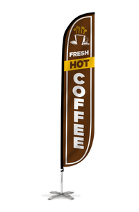 Fresh Hot Coffee Feather Flag 10M1200052