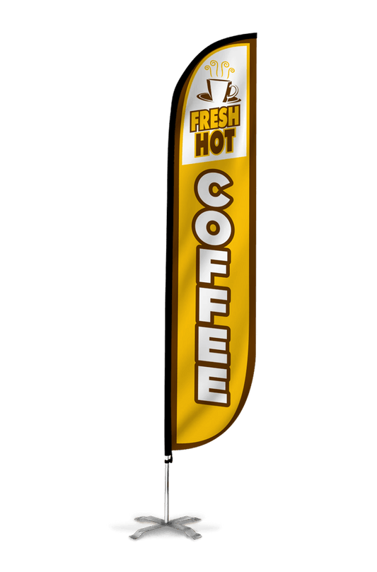 Fresh Hot Coffee Feather Flag 10M1200053