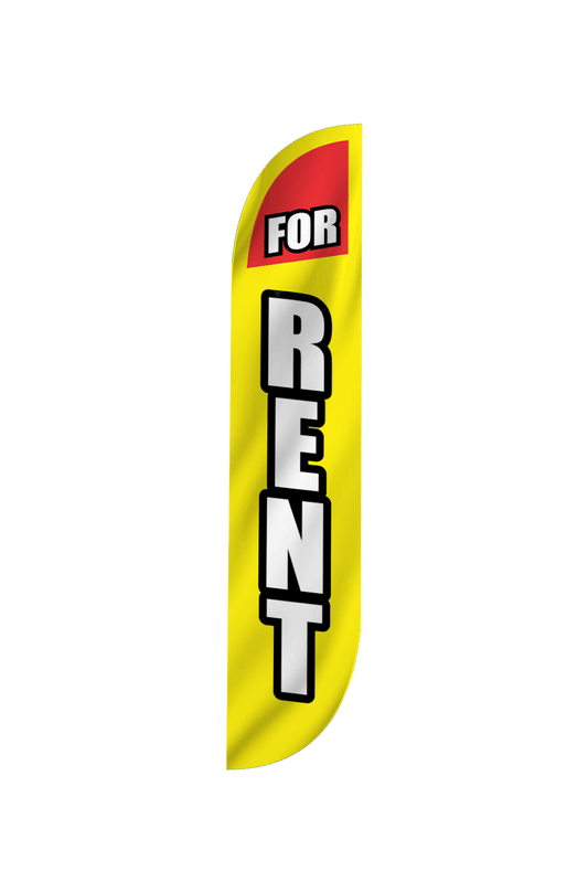 For Rent Feather Flag 