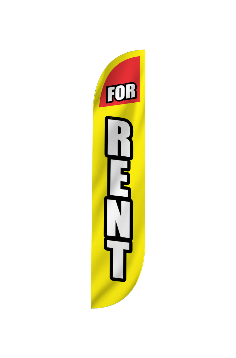 For Rent Feather Flag 