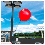 Reusable Vinyl Balloon Light Pole Kit - 1 Balloon 