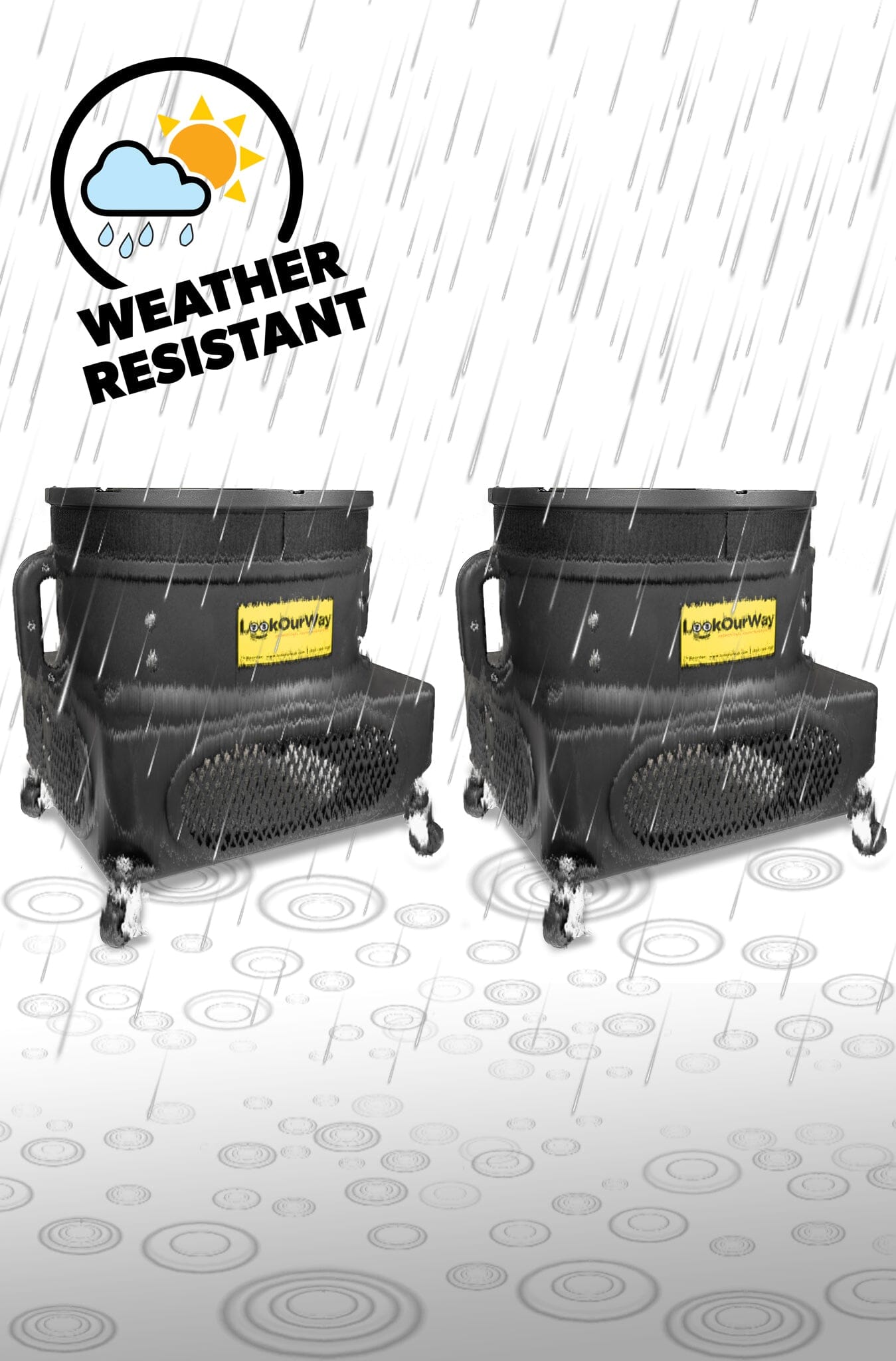 Two Weather-Resistant Air Dancer Blowers (18