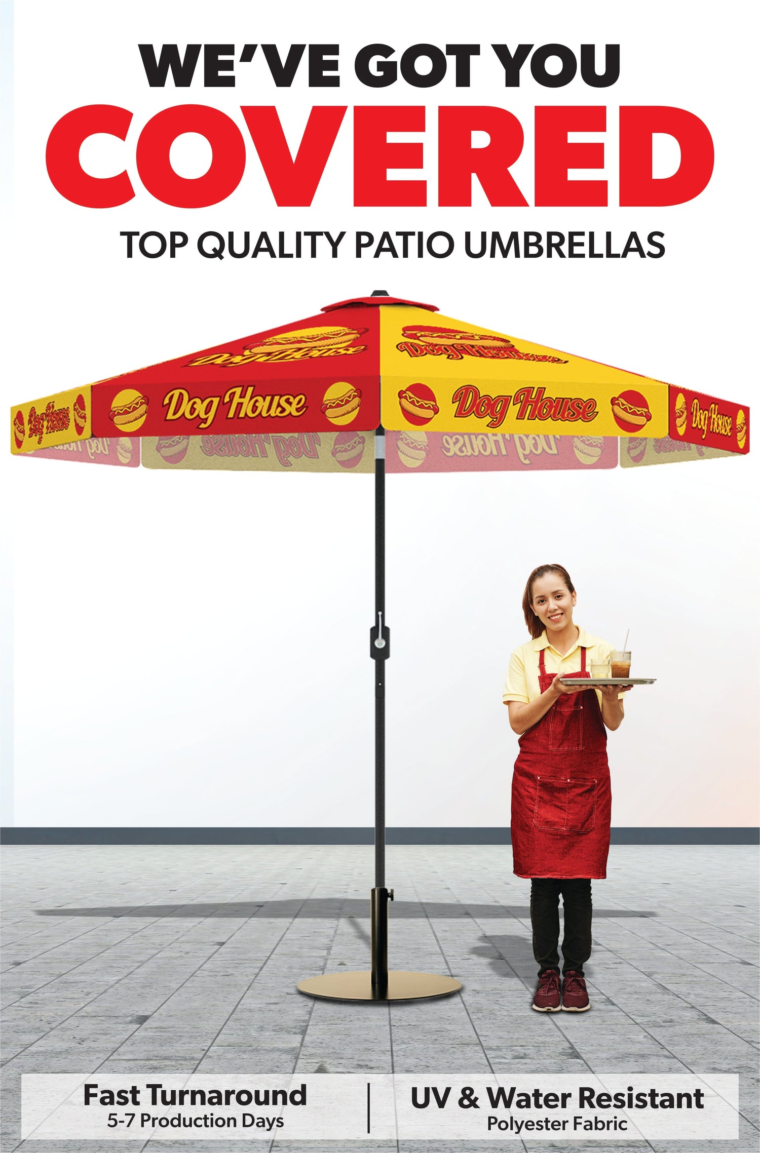 Custom Printed Patio Umbrella 