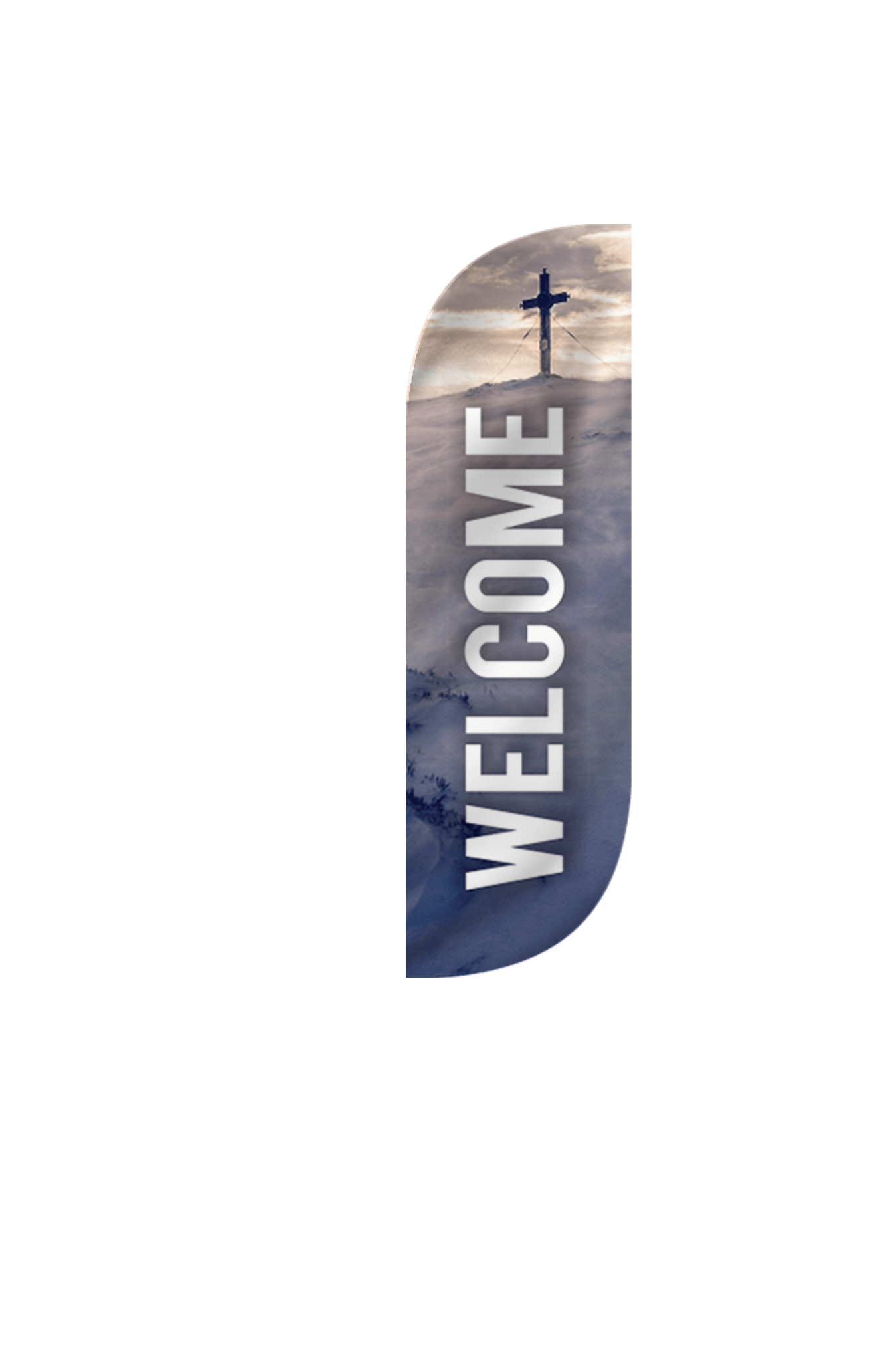 Welcome Church Feather Flag 