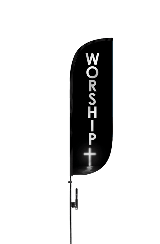Worship Feather Flag 