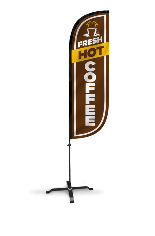 Fresh Hot Coffee Feather Flag 10M5000052