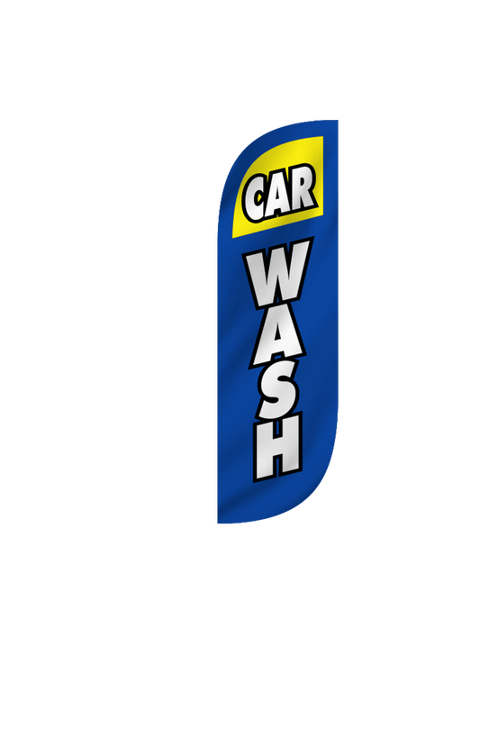 Car Wash Feather Flag 