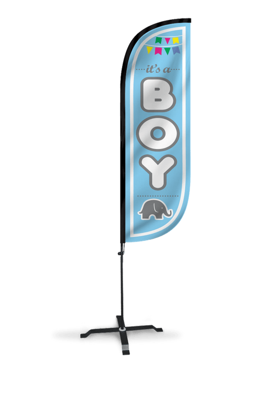 It's A Boy Feather Flag - 5ft 