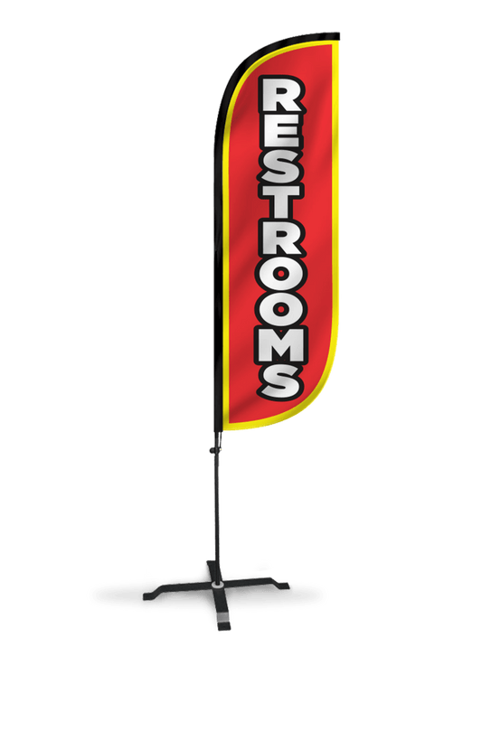 Restrooms Feather Flag 10M5000082