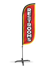 Restrooms Feather Flag 10M5000082