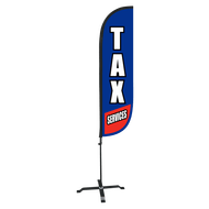 Tax Services Feather Flag - 5ft
