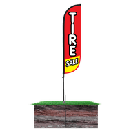 Tire Sale Feather Flag Red & Yellow 10M5000037
