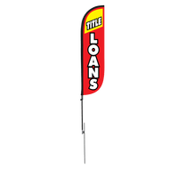 Title Loans Feather Flag 
