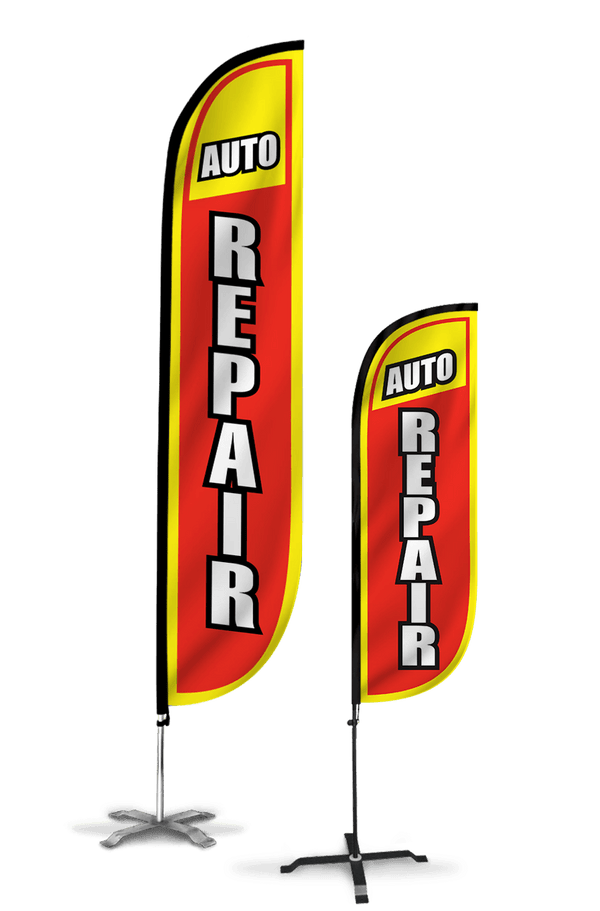 Auto Repair Feather Flag 