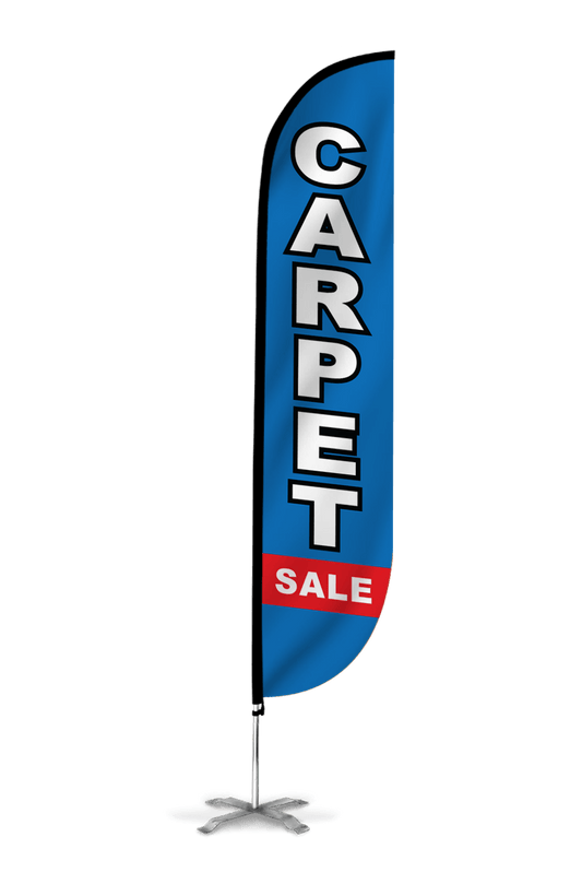 Carpet Sale Feather Flag Blue & Red 
