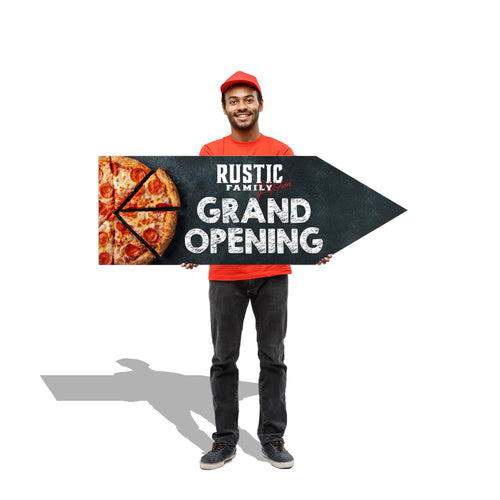 Custom Arrow Spinner Sign