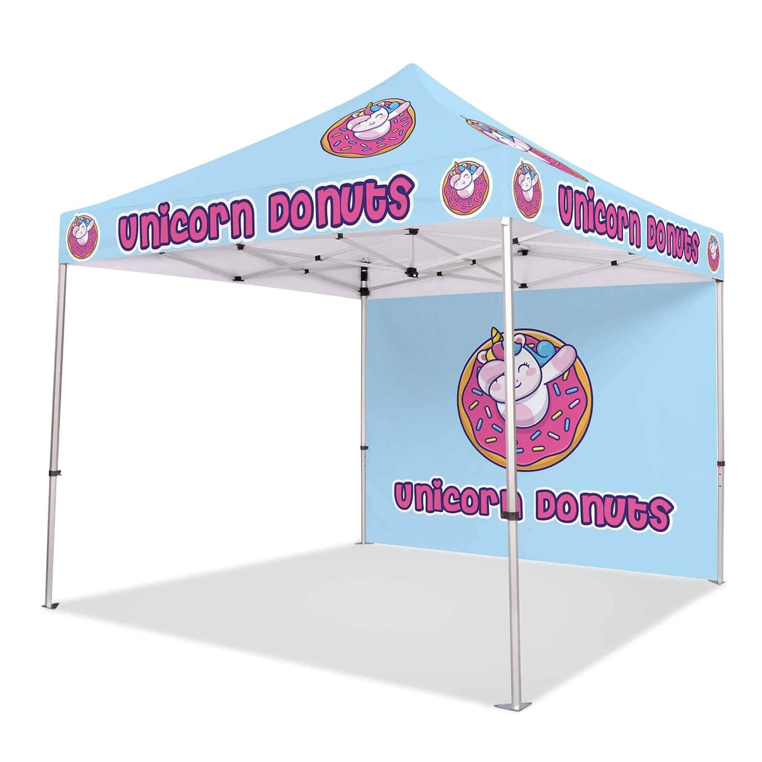 silver tents Custom Canopy Tent with Back Wall | Free DESIGNS
