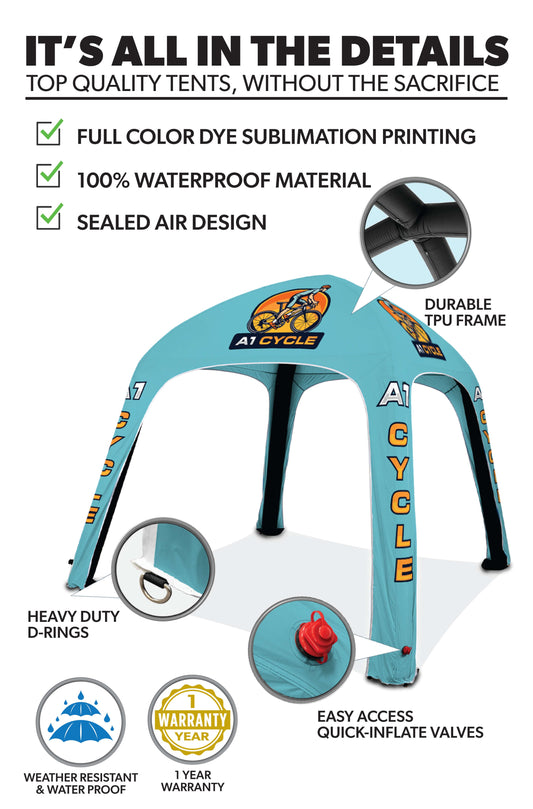Custom Inflatable Dome Tent - Select Basic Package 