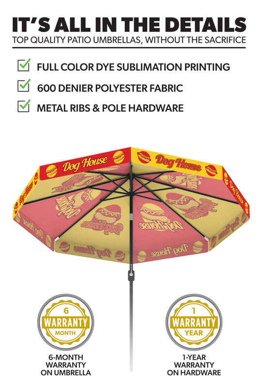 Custom Printed Patio Umbrella 