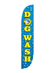 Dog Wash Feather Flag Water Drips 