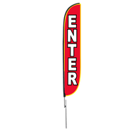 Enter Feather Flag 