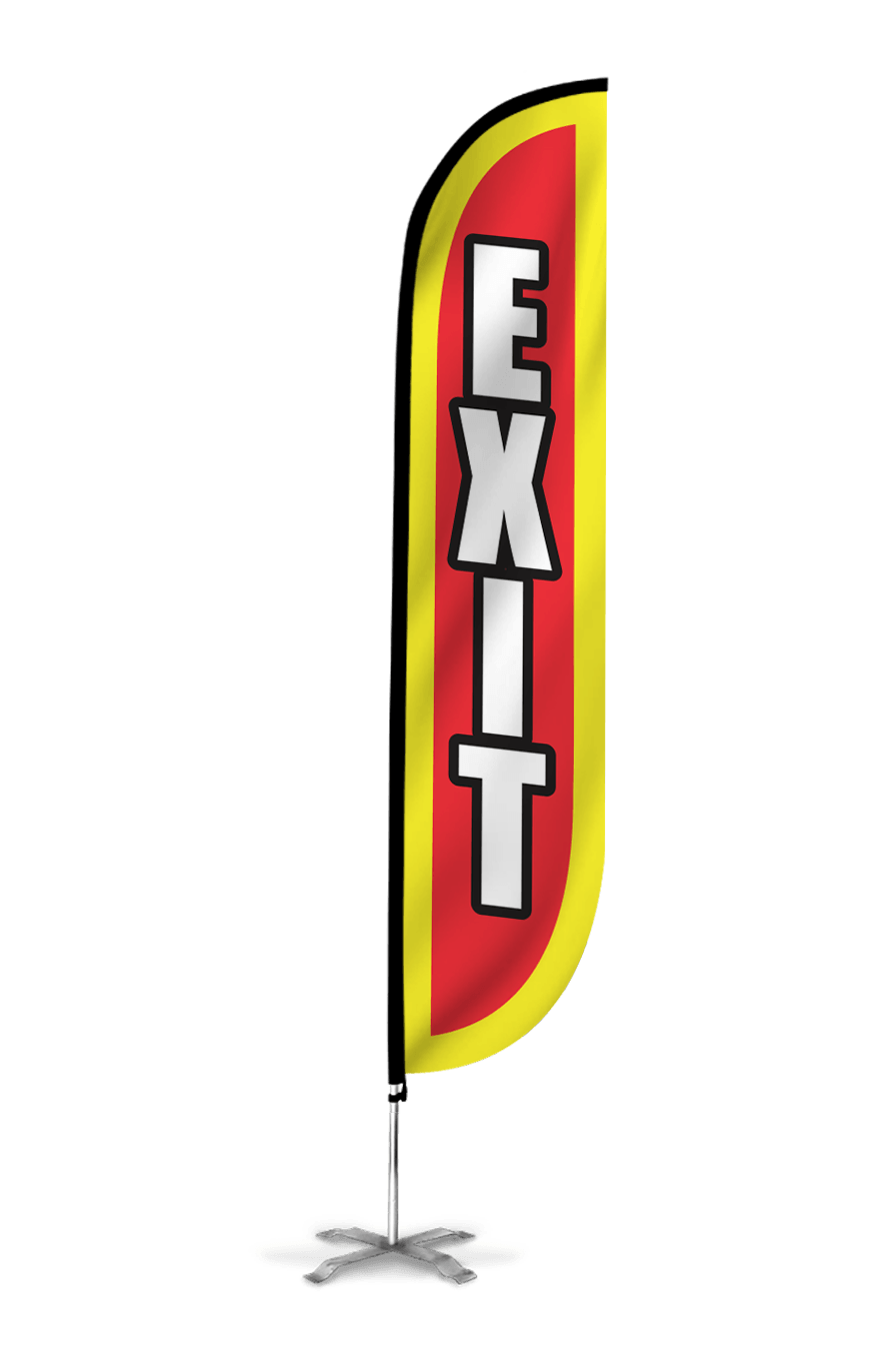 Exit Feather Flag – LookOurWay