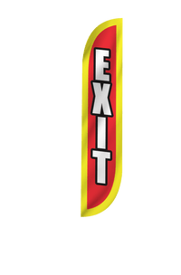 Exit Feather Flag 