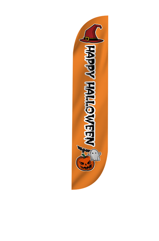 Happy Halloween Feather Flag 