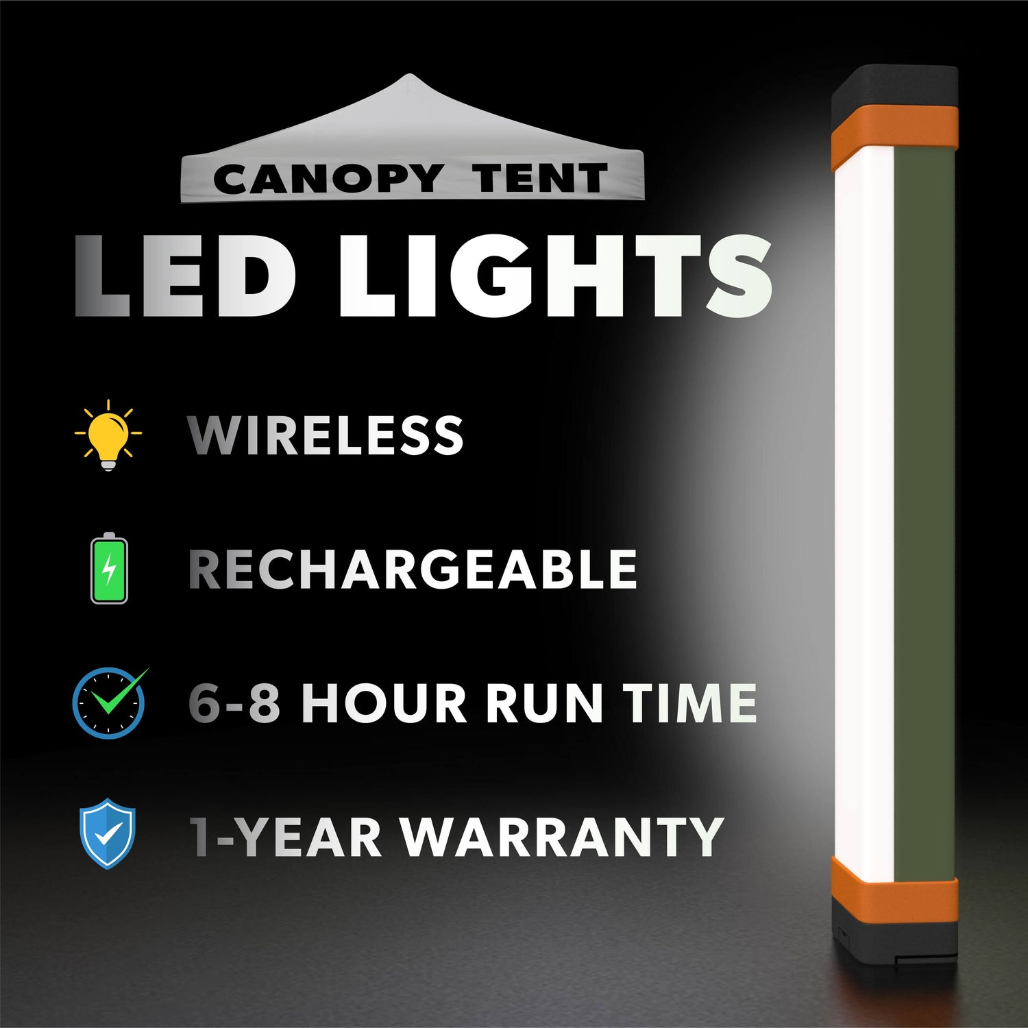 rechargeable tent light LED Light Set for Canopy Tent (Battery Powered)
