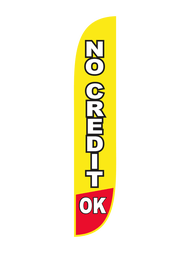 No Credit OK Feather Flag 10M1200240