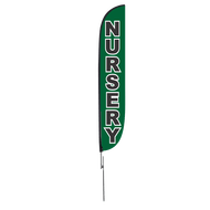 Nursery Feather Flag Green 