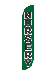 Nursery Feather Flag Green 10M1200299