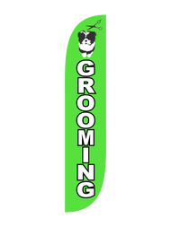 Pet Grooming Feather Flag Green 10M1200116