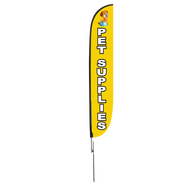 Pet Supplies Feather Flag Yellow 