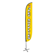 Pet Supplies Feather Flag Yellow 