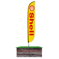 Shell Gasoline Feather Flag 