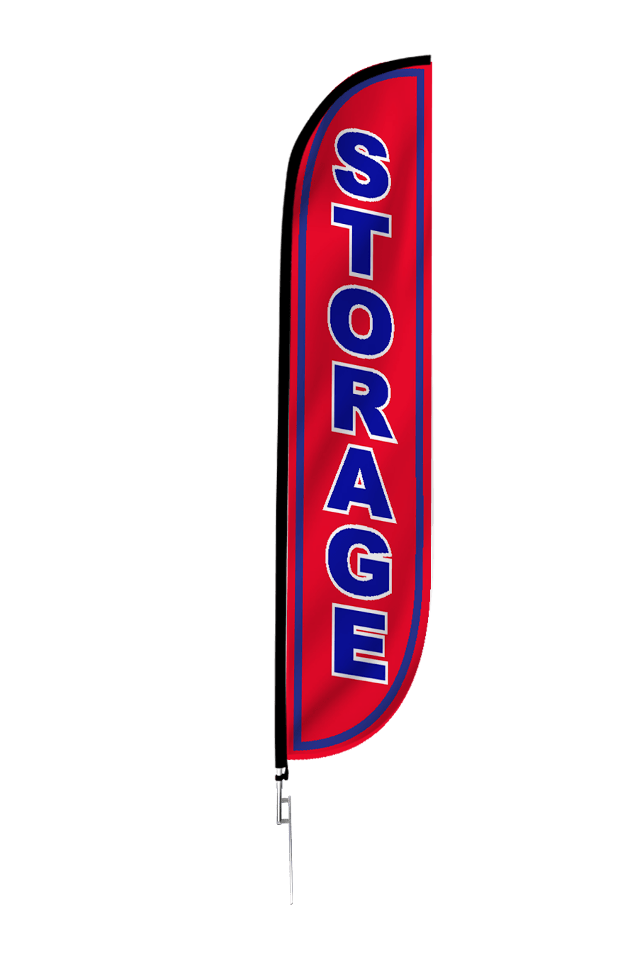 Storage Feather Flag Red 