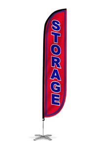 Storage Feather Flag Red 