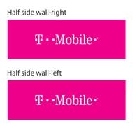 10ft x 10ft Side Wall Set - T-Mobile - Pink 10M1010211SWSet