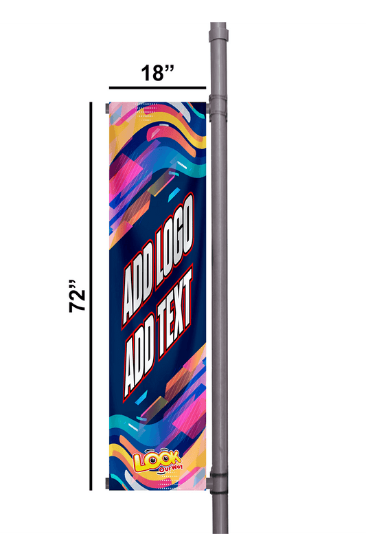 Custom Light Pole Banner 